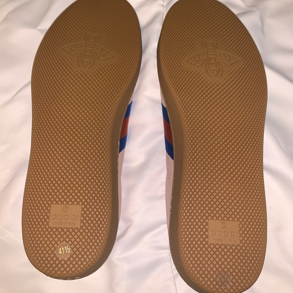 Gucci Multicolor Suede And Leather Web Low Top Sneakers - Picture 6 of 7